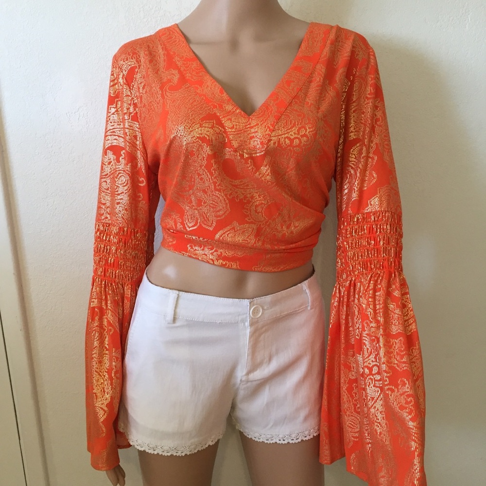 Michael Kors Orange blouse A-26
